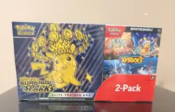 Pokemon Surging Sparks Costco 2-Pack - Elite Trainer Box (ETB) + Booster Bundle - Image 1
