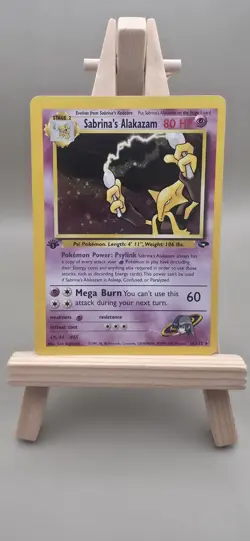 Pokemon Sabrina's Alakazam Holo Gym Challenge 16/132 First 1st Edition - Image 1