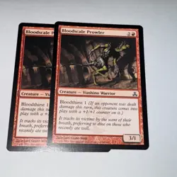 x2 Magic the Gathering Bloodscale Prowler Guildpact Foil x1 MTG Free Shipping! - Image 1