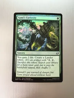Sami’s Curiosity - 203 - MTG: Edge of Eternities - Common - FOIL - Image 1