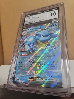 CGC 10 Blastoise EX 030/142 Stellar Crown Full Art Double Rare Pokemon Card - Image 1