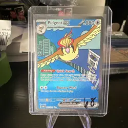 Pidgeot ex 225/197 SV03 Obsidian Flames SIR Full Art Holo Pokemon Card 2023 - Image 1