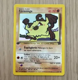 Pokemon Ferosinge 40 HP Uncommon Team Rocket French 61/82 Basic 2000 Card - Image 1