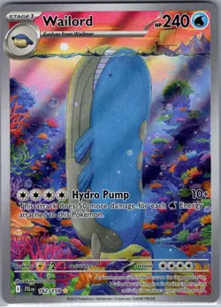 Wailord 162/159 SV09: Journey Together - Pokemon Card - NM - Image 1