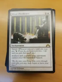 1x Blind Obedience Gatecrash NM MTG Magic the Gathering - Image 1