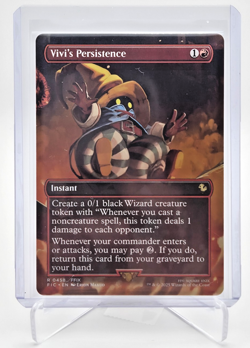 MTG Vivi's Persistence (Borderless Foil) R0458 - Commander: Final Fantasy - NM - Image 1
