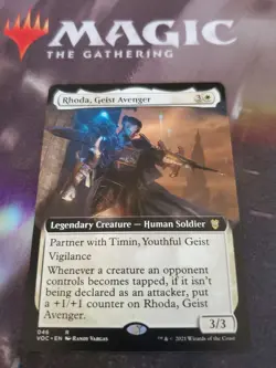 Mtg. 2x Rhoda, Geist Avenger. Extended Art. Innistrad: Crimson. Nm - Image 1