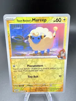 Pokemon TCG - Reverse Holo Team Rocket's Mareep 72/182 - Destined Rivals 2025 - Image 1