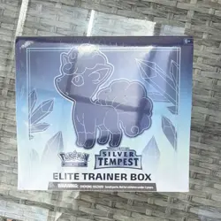 Pokemon Sword & Shield Silver Tempest Elite Trainer Box Alolan Vulpix - Image 1