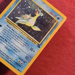 Pokemon Fossil: Lapras 10/62 Holo Rare - MP - Image 3