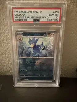 2023 Pokemon SV2a JP Golduck Master Ball Reverse Holo PSA 10 #055 Gem Mint - Image 1