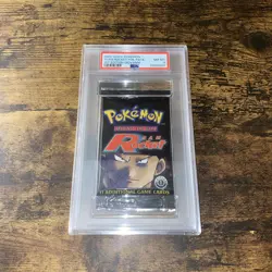 Pokemon Team Rocket 1st Edition Booster Pack Giovanni Art-BRAND NEW! PSA 8! - Image 1