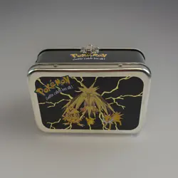 Vintage 2000 Pokemon Electric Tin Set - Zapdos Pikachu Jolteon-Bank & Two Tins - Image 3
