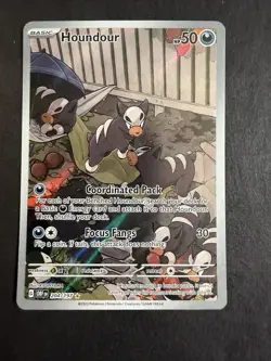 Pokemon TCG Houndour 204/197 Sv03: Obsidian Flames NM - Image 1