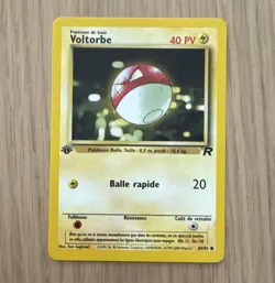 Pokemon Voltorbe 40 HP Common Team Rocket 1st Edition French 69/82 Basic 2000 - Image 1
