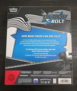 Pokemon Scarlet & Violet Black Bolt Binder Collection Box Zekrom English TCG - Image 2