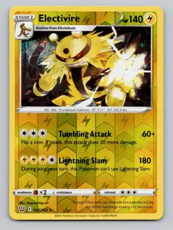 Reverse Holo Electivire 045/163 Rare Battle Styles Pokemon - Image 1