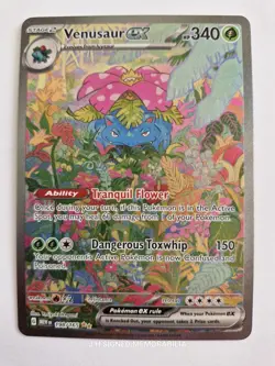 Pokemon TCG Venusaur Ex 198/165 Scarlet & Violet 151 Special Illustration Rare - Image 4
