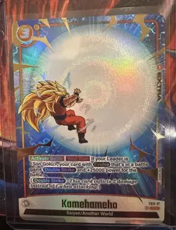 Dragon Ball Super Card Game Fusion World- Kamehameha FS11-17 Foil Gold - Bandai - Image 1