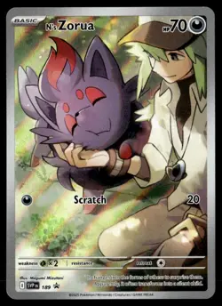 N's Zorua Promo SV: Scarlet & Violet Promo Cards 189 NM Pokemon TCG - Image 1