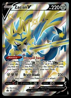 Zacian V (Shiny) Promo SWSH: Sword & Shield Promo Cards SWSH292 NM Pokemon TCG - Image 1
