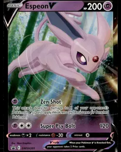 Espeon V Promo SWSH: Sword & Shield Promo Cards SWSH201 NM Pokemon TCG - Image 1