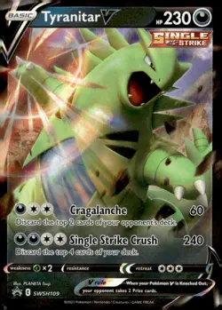 Tyranitar V Promo SWSH: Sword & Shield Promo Cards SWSH109 Near Mint Pokemon TCG - Image 1