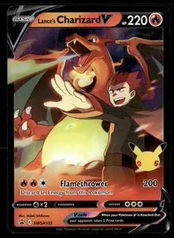 Lance's Charizard V SWSH: Sword & Shield Promo Cards SWSH133 NM Pokemon TCG - Image 1