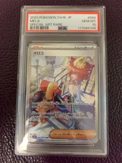 Pokemon Sar Meroko PSA 10 Ancient Roar Mela SV4K Card 092/066 - Image 1