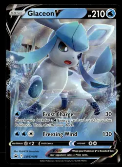 Glaceon V - Promo Holo SWSH: Sword & Shield Promo Cards SWSH196 NM Pokemon TCG - Image 1