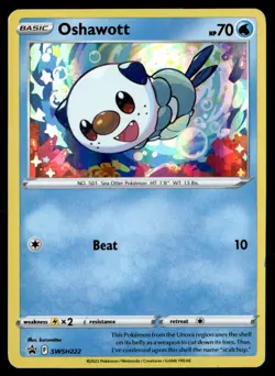 Oshawott - Promo Holo SWSH: Sword & Shield Promo Cards SWSH222 NM Pokemon TCG - Image 1