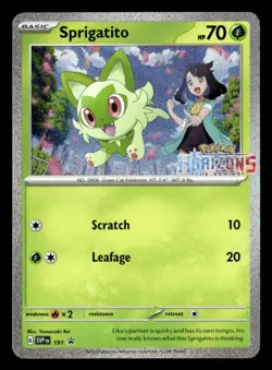 Sprigatito Promo SV: Scarlet & Violet Promo Cards 191 NM Pokemon TCG - Image 1