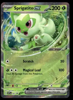 Sprigatito ex Promo SV: Scarlet & Violet Promo Cards 087 NM Pokemon TCG - Image 1