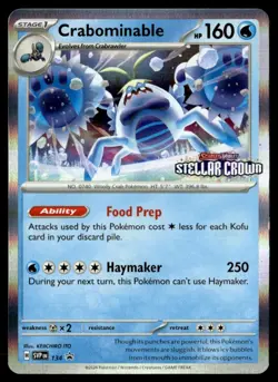 Crabominable - 134 Scarlet & Violet Promo Cards 134/142 NM Pokemon TCG - Image 1