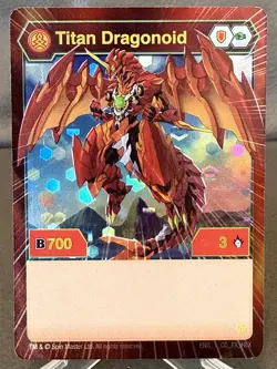 Bakugan Dragonoid Maximus Titan Dragonoid Set of 2 Hex Foil Cards - Image 4