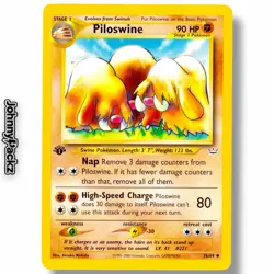 Piloswine 36/64 - 2001 Neo Revelation 1st Edition WOTC Pokemon Card NM - Image 1