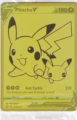 Pikachu V - SWSH145 Sealed Promo SWSH: Sword & Shield Promo Cards Pokemon TCG - Image 1