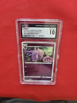 GEM MT Pokemon: Espeon #05 11/14 Holo Gem Pack Vol. 2 Chinese STAMPED - CGC - E3 - Image 4