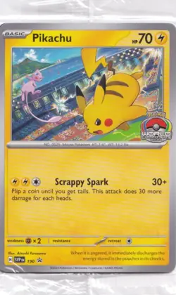 Pikachu 190 Sealed Promo SV: Scarlet & Violet Promo Cards Pokemon TCG - Image 1