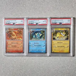 pokemon card lot of 3 flareon vaporeon jolteon - Image 1