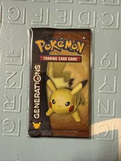 Pokemon Cards  Generations  Booster Pack (Pikachu Cover Art Artwork 10 Cards - Image 1
