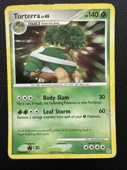 Torterra 17/130 Diamond and Pearl Holo Diamond Pokemon - Image 1