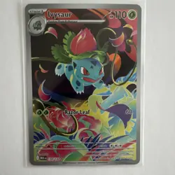 Pokemon Ivysaur 134/132 Me01: Mega Evolution 110 HP Illustration Rare Holo Card - Image 1