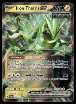 Pokemon Cards Iron Thorns ex 077/167 Twilight Masquerade Double Rare NM - Image 1