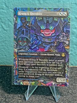 Krang & Shredder Borderless Teenage Mutant Ninja Turtles MTG NM - Image 1