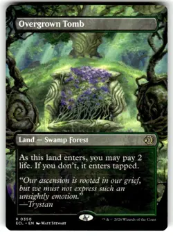Overgrown Tomb (Borderless) Lorwyn Eclipsed Regular MTG NM - Image 1
