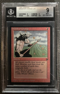 Winds of Change - Legends - BGS 9++ - Quad - MTG ( 9.5 / 9.5 / 9 / 9 ) - Image 1