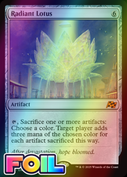 x1 Radiant Lotus DFT Aetherdrift MTG 240 FOIL MYTHIC M/NM 1x - Image 1