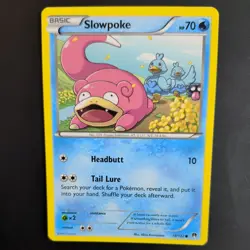 SLOWPOKE 19/122 POKEMON CARD (BREAKPOINT SET) - Image 1