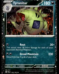 Tyranitar - (Cosmo Foil) Promo 135/193 NM Pokemon TCG - Image 1